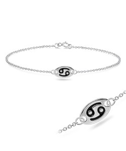 Cancer Silver Bracelet BRS-146